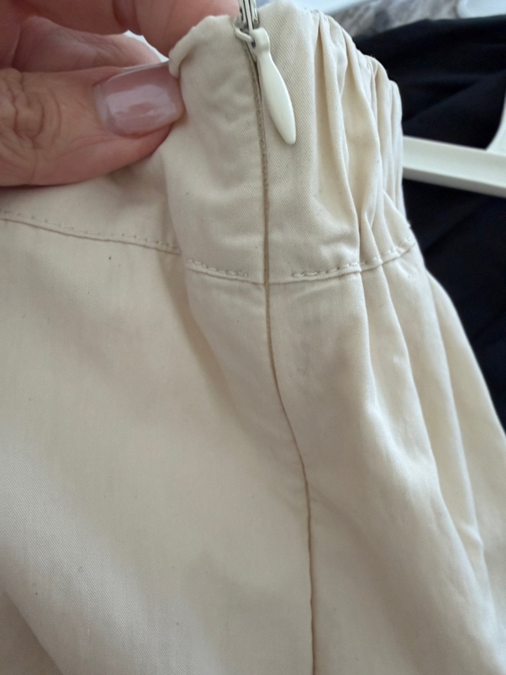 Elegant Cream A-Line Maxi Skirt - Picture 5 of 5